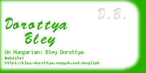 dorottya bley business card